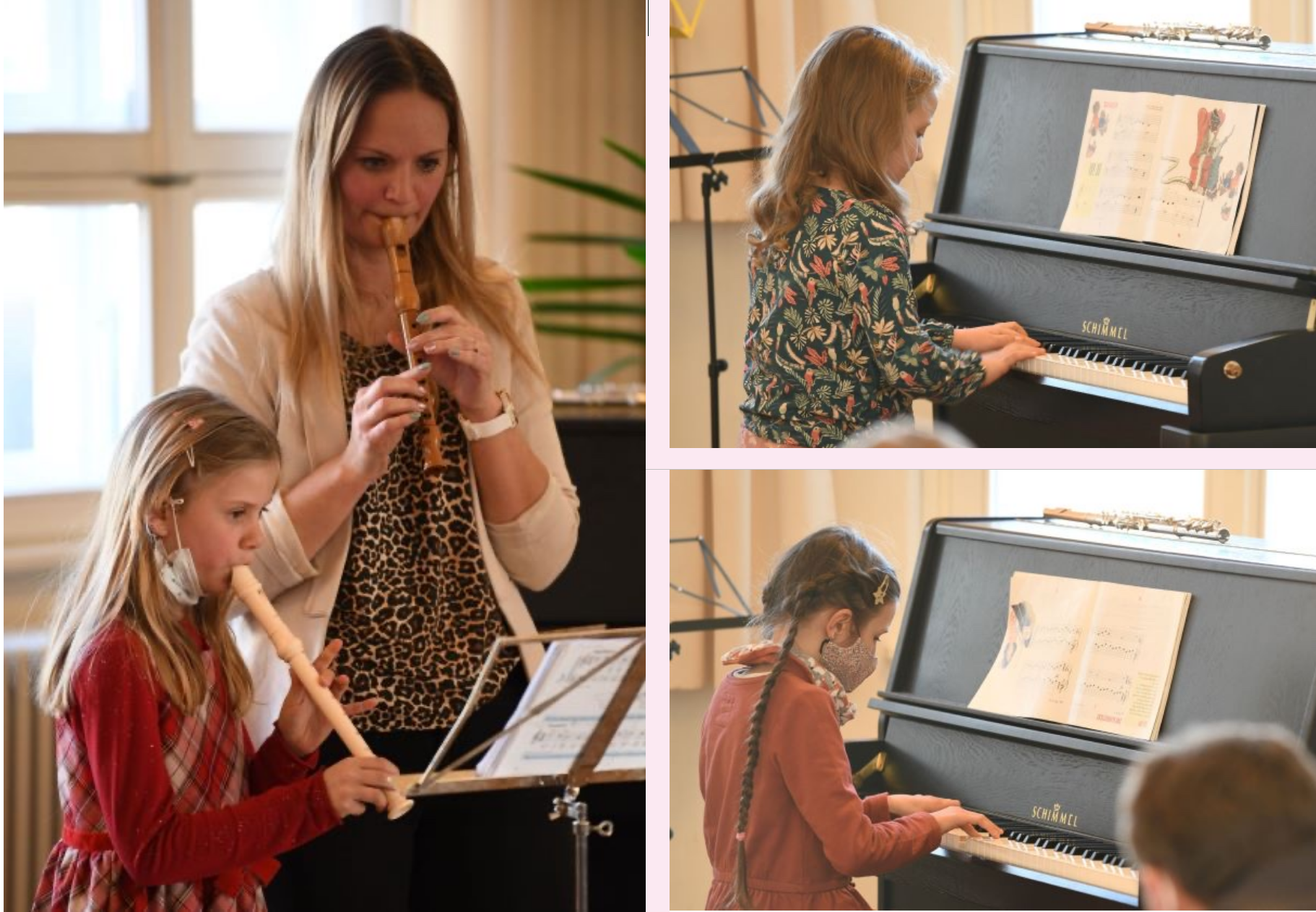 Lea mit ihrer Mutter, Greta und Frieda